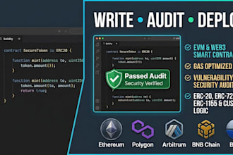 write, audit, and deploy smart contracts for evm and web3