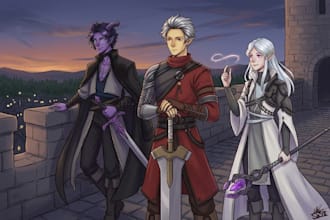 draw fan art, ocs, dnd characters and more