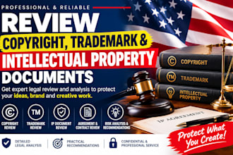 review copyright, trademark and intecllectual property documents