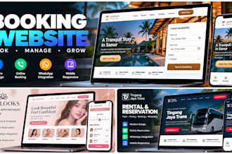build a professional booking website for services business