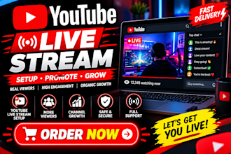 promote twitch live stream youtube live stream kick live stream for live viewers