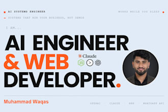 develop full stack ai websites and software with integration