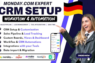 setup monday CRM for real estate agencies, monday com CRM, monday CRM automation