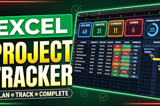 create an excel project management tracker