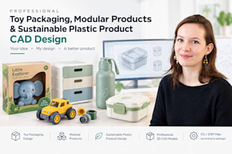 do toy packaging boxes modular products  sustainable plastic product cad designs