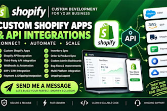 build custom shopify apps and API integrations