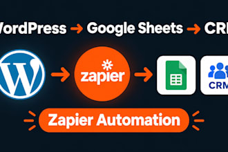connect wordpress forms to google sheets and CRM with zapier