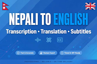 translate nepali audio video to perfect english