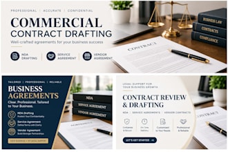 draft commercial contracts and business agreements