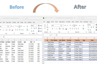 provide ms excel services