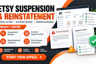 appeal etsy suspension with an appeal letter for etsy reinstatement etsy reopen