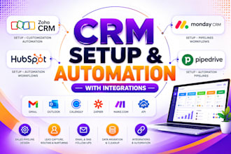 do zoho crm setup zoho crm automation monday crm hubspot pipedrive automation