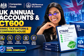 file uk annual accounts corporation tax return ct600 and hmrc tax return