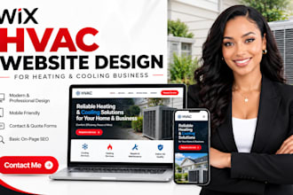 design wix hvac contractor website redesign wix hvac business website redesign