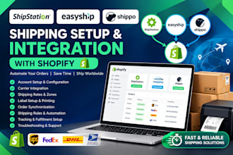 do shipstation setup easyshop shipping shippo shopify integration