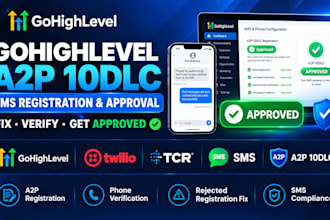 fix gohighlevel a2p 10dlc SMS registration setup and phone verification