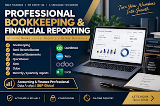 do bookkeeping, create financial reports, do bank reconciliation