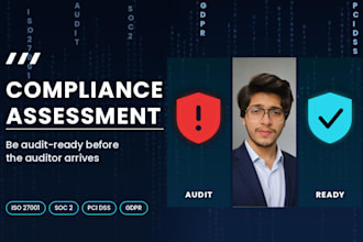 perform a security compliance gap assessment for iso 27001 soc 2 pci dss