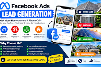 do roofing homeowners hvac facebook ads solar lead generation phone number