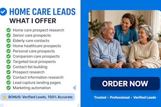 generate targeted home care leads and senior care leads