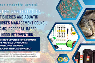 help fisheries related website or social media pages craft creative posters