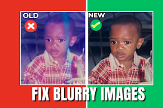 fix blurry images, enhance photo quality, sharpen and upscale photos