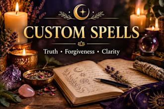 cast custom truth spell or forgiveness spell for your intention