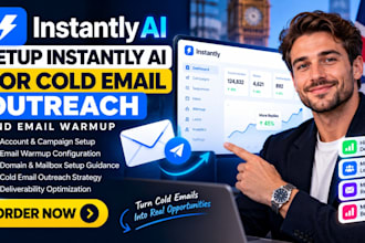 setup instantly ai for cold email outreach and email warmup