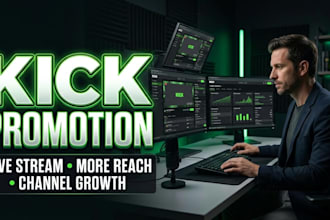 promote your kick live stream and grow your channel visibility