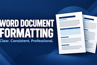 format your word document with a clean professional layout