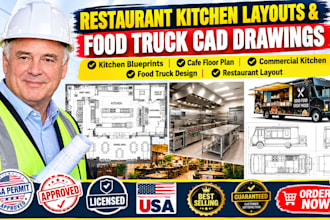 design restaurant kitchen layouts and mobile food truck blueprints