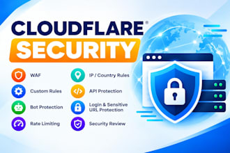 configure cloudflare waf and security rules for your website