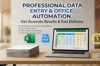 do  professional office automation and data entry tasks