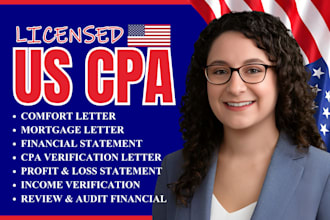 prepare notary letter llc registration income verification write US CPA letter
