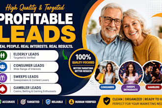 profitable elderly sweeps leads, consumer leads, sweeps leads, gambler leads