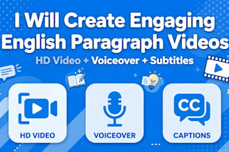 make english paragraph video on your topic