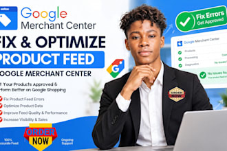 fix and optimize product feed google merchant center, fix product feed errors