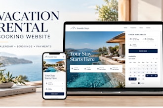 design wordpress vacation rental website with calendar, booking and payments