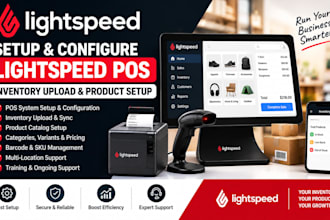 setup and configure lightspeed pos inventory upload product