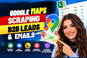 scrape google maps for b2b leads and emails