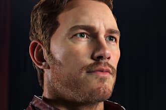 create realistic 3d clothing, 3d character animation, xgen hair, metahuman hair