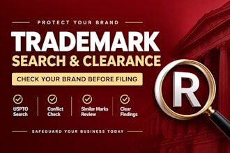conduct a trademark search and clearance check