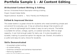 write and edit ai content