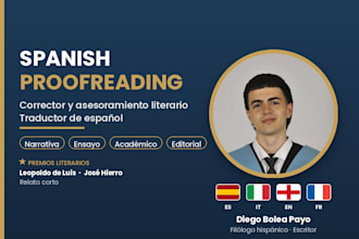 corrección y traducción de textos al español