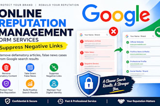 do online reputation management, ORM, services to suppress negative links