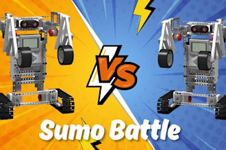 design and program a competitive sumo robot using ev3 or spike