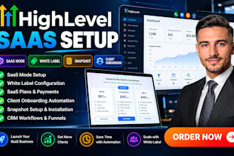 setup gohighlevel saas mode, ghl white label and client onboarding