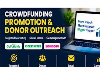 promote your crowdfunding campaign with targeted donor outreach