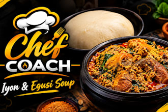 coach you how to make a delicious food iyon and sweet egusi soup