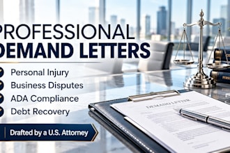 draft a personal injury demand letter by a licensed US attorney